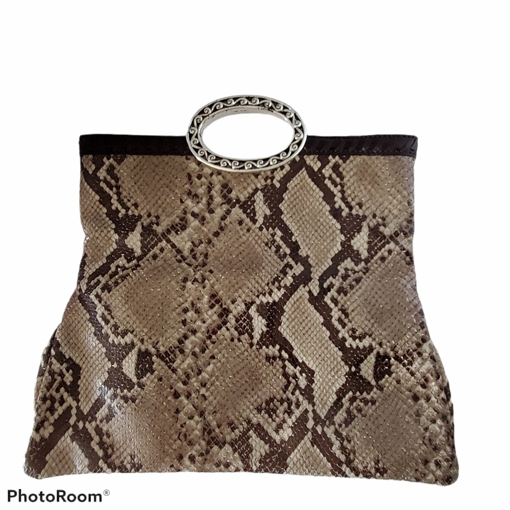 Brighton Python Convertible Crossbody Clutch Purse - image 3